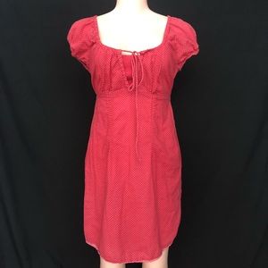 At last polka dot Dress Red Woman’s Small Pink
